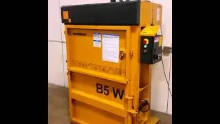 Used small vertical baler for cardboard