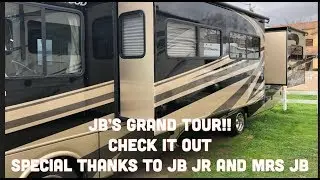 RV Tour, RV Remodel, Class A, RV Interior Decorating Ideas