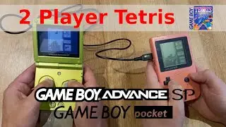 2 Player Tetris. Nintendo GameBoy. Link Cable Multiplayer. @DragonBorn_007_