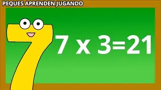La tabla de multiplicar del 7 para niños con actividad De Peques Aprenden Jugando