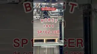 1990 Bobst SP 102 CER die cutter corrugated paper