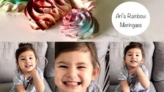 Ari Bakes: EASY Rainbow Meringues (this 3 YEAR OLD made these by herself!)