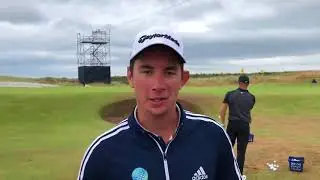 Lucas Herbert after making the cut at The Open 2018