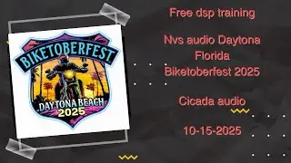 Бесплатное обучение DSP в Дейтоне, Флорида, 15 октября 2025 г., в NVS Audio, с 18:00 до 21:00. На...