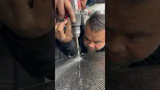 Установка штифта капюшона на карбоновый капот🤯‼️ #шорты