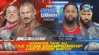 The Usos Vs RK-BRO: Unificacion Campeonatos en Pareja - WWE SmackDown Español Latino: 20/05/2022