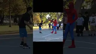 Spider-Man playing Basketball 🏀 #nba #basketball #shorts #spiderman
