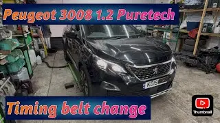 PEUGEOT 3008 GT LINE 2019 1.2 PURETECH WET BELT TIMING BELT CHANGE