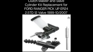 Clutch Master and Slave Cylinder Kit Replacement for FORD RANGER PICK UP ER24 2 5TD 12 V 1999-2007