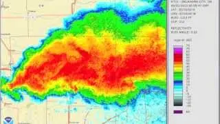 May 31, 2013 Central Oklahoma Supercells Radar Loop