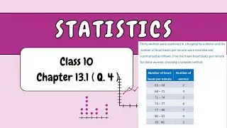 Class 10 Maths Chapter 13 Statistics | Exercise 13.1 Q4 Solution | CBSE/NCERT #statistics #maths