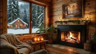 Relaxing Winter Smooth Jazz ❄ Cozy Coffee Shop Ambience for Reading & Study