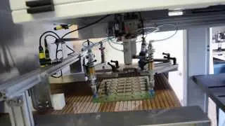 HMI screen printers print line. stack to stack print system, Hary manufacturing inc.