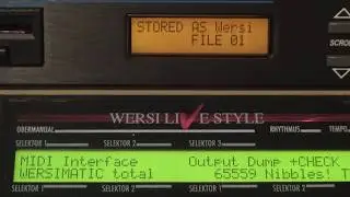 Wersi CD Memory Tower auf Alesis datadisk