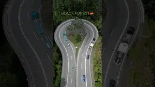 Black Forest 🇩🇪#travel #photography #mini3pro #germany #cars #mountains #highway #drone #capture