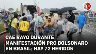 Cae rayo durante manifestaci&oacute;n pro Bolsonaro en Brasil; hay 72 heridos