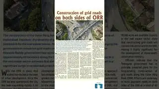 Grid construction works are underway on both sides of the Outer Ring Road to improve connectivity.