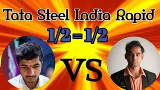 💢Vidit Takes On Rising Star Arjun Erigaisi in Tata Steel India Rapid! @Sharmilanchess