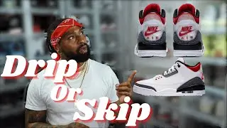 AIR JORDAN 3 RETRO SE FIRE RED DENIM (2020) | DRIP OR SKIP ?