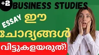 plus two BUSINESS STUDIES Important ESSAY ✍️