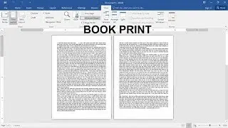 How to #Book #Print in #Microsoft #Word (Bangla) -2019