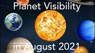 Planet Visibility in August 2021