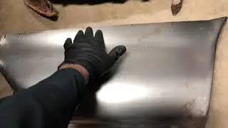 1967 Ford Mustang quarter panel repair.