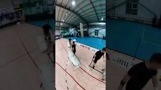 Флорбол начинается с установки бортов.#sport #floorball #game #run #флорбол #спорт #игра #тренировка