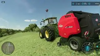 FS22 - Calmsden Farm #163 | JOHN DEERE 6175R BALING SILAGE & HAY
