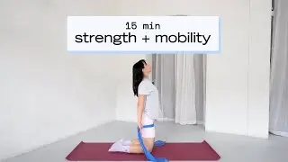 15 min strength + mobility pilates flow ⌇ with resistance band (optional)