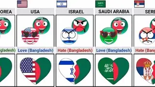 countries that love or hate Bangladesh | comparison video