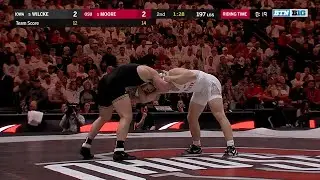 Big Ten Wrestling: 197 LBs - Iowa's Cash Wilcke vs. Ohio State's Kollin Moore