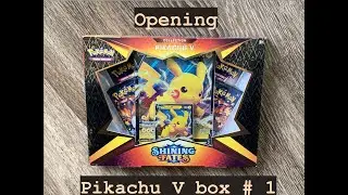 Opening Pok&eacute;mon Pikachu V box!!! Открываем Покемон бустеры!!! Box #1