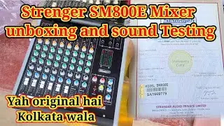 Strenger SM800E mixer unboxing and sound testing.✅#dj @DJSARZENTHEMASTEROFBASS