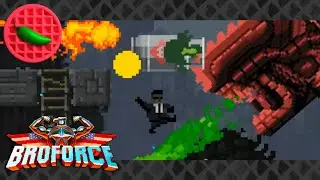 Alien Worm Carnage -- Let's Play Broforce (PC) (Part #14) (Local co-op) (1080p 60fps)