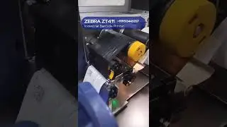 Zebra ZT411 Industrial Barcode label printer with auto rewinds. #barcodeprinter #zebraprinter