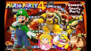 Mario Party 4 - Luigi vs Peach vs Wario vs Donkey Kong - Bowser's Gnarly Party