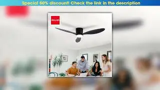 Hot Picks IRALAN 42/52-Inch DC Motor Ceiling Fan with LED Light Remote Control High Airflow for Kit