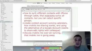 iPhone Contact Syncing (cable and mobileme), iCal Calendar Sharing with Editing (google with ical)