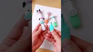 Cute Sanlio erasable dual head marker pen#melody #sanrio #hellokitty #kuromi