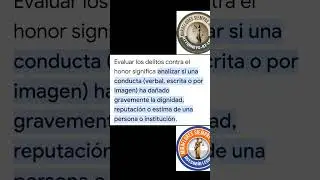 EVALUAR LOS DELITOS CONTRA EL HONOR.