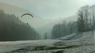 Schauinsland letzter Gleitschirmflug des Jahres 2024 - Wingover über dem Wolkenmeer