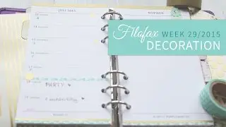 Plannerlove - Filofax Decoration Week 29/2015 (Personal)