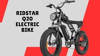 Ridstar Q20 Electric Bike &ndash; Enjoy Smooth Comfortable Rides &ndash; REVIEW