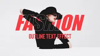 How to make Outline Text Effect in Photoshop
