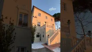 A few of our most notable before & after traditions of our Italian villa renovation #interiordesign