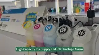 60dtf printer equipped with 4heads I3200printhead ​with mesh belt automatic powder feeding shaker