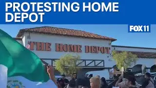 Protesters boycott Home Depot over ICE raids  | FOX 11 LA