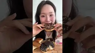 Mukbang Sweet Donut ✨️😋 #asmr #mukbang #short #eating #yummy #food #spicy #sweet