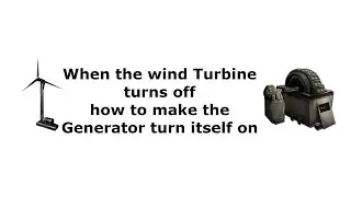 Ark Scorched Earth - How to make the Generator turn itself on When Wind Turbine stops working